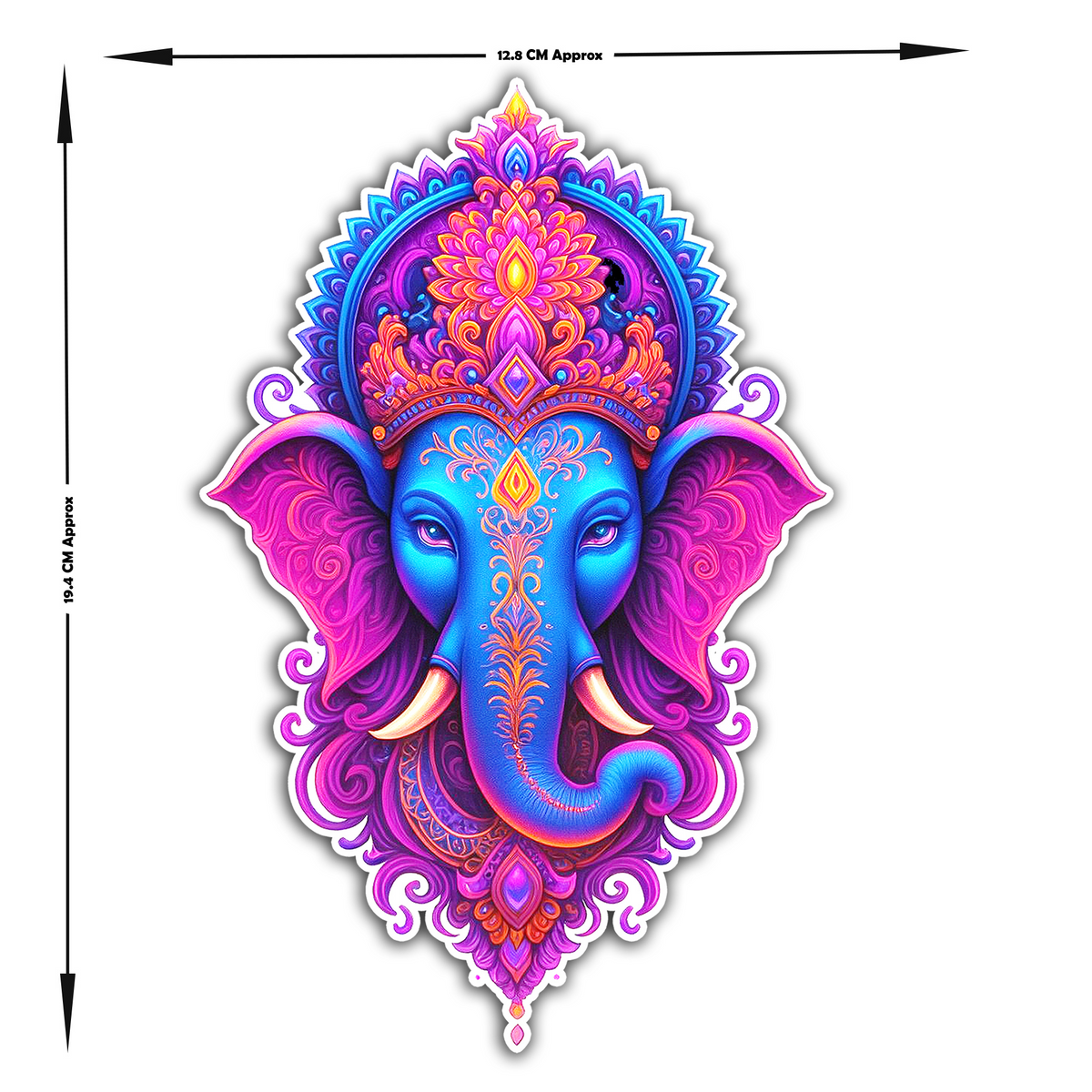 Baby Ganesha Sticker Waterproof Vinyl Cute Hindu God Design Copy 1 premium vinyl sticker product image 4