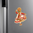 Traditional Kerala Kathakali Dancer Sticker for Fridge Decor