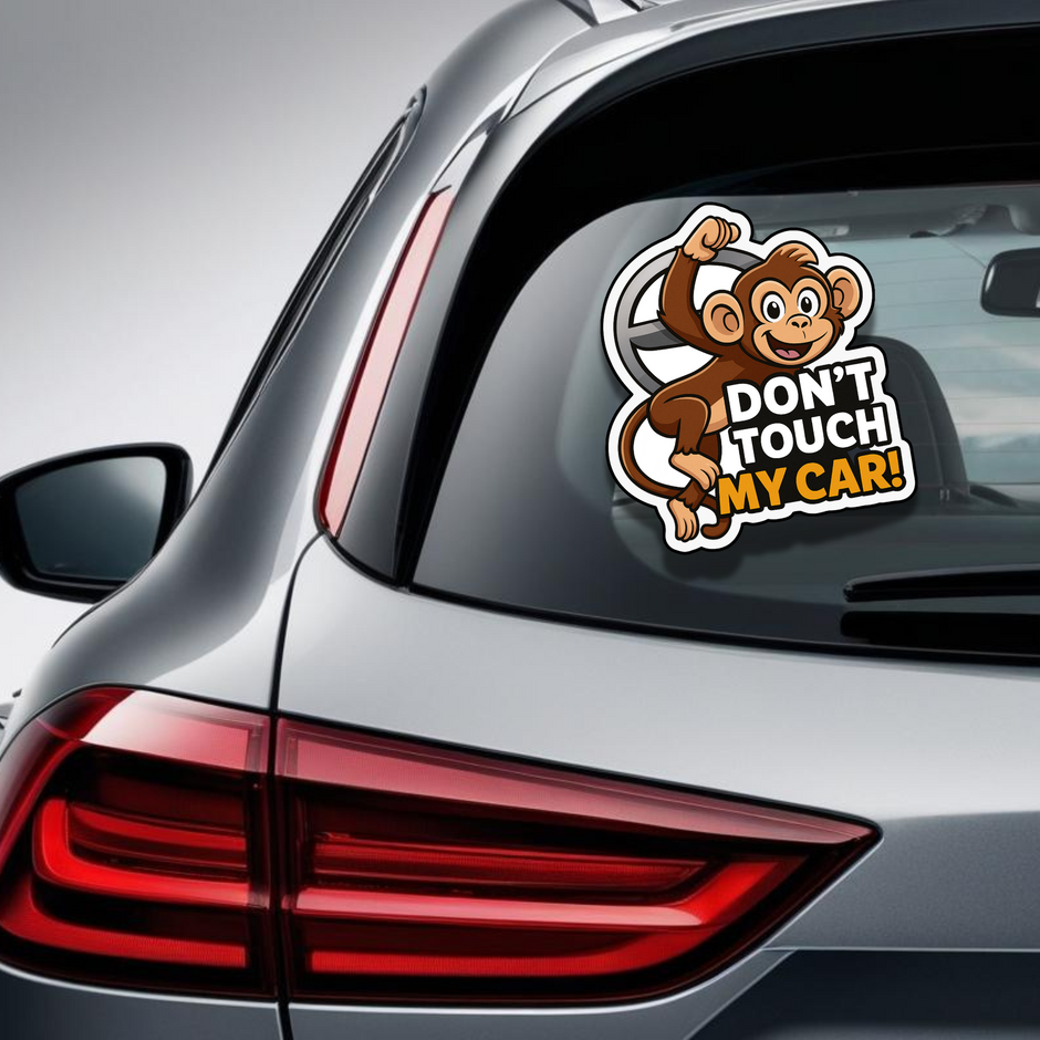 Don T Touch My Car Angry Eyes Sticker Waterproof Funny Car Warning Decal Copy premium sticker product image 2