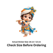 Lord Krishna Flute Artistic Sticker 20Cm Matte Vinyl Stixy Copy high-quality product image angle 5