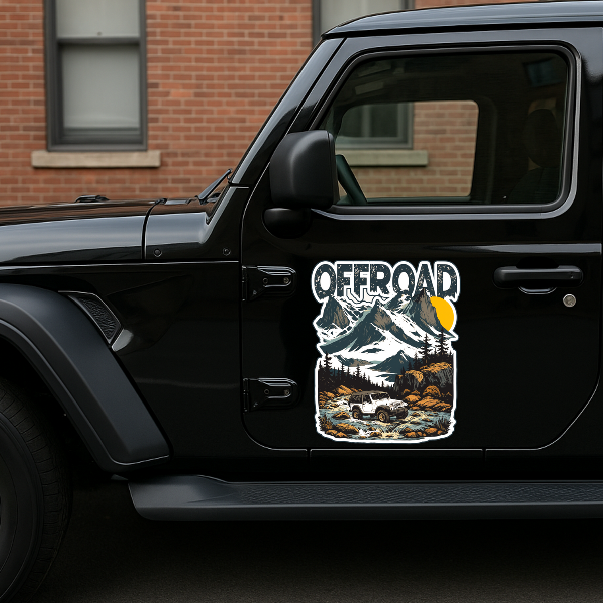 Wild Roots Jeep Sticker Offroad Adventure Decal Copy premium sticker product image 4