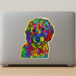 Beagle Dog Sticker Neon Art Series Copy premium product image view 4