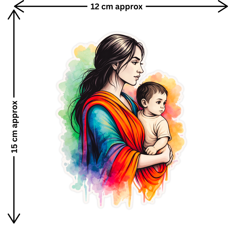 Shiv Trishul Shivling Spiritual Sticker 14Cm Matte Vinyl Stixy Copy high-quality product image angle 1