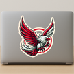 Flying Eagle Sticker Red Yellow Power Wings Vinyl Decal Copy premium product image view 3