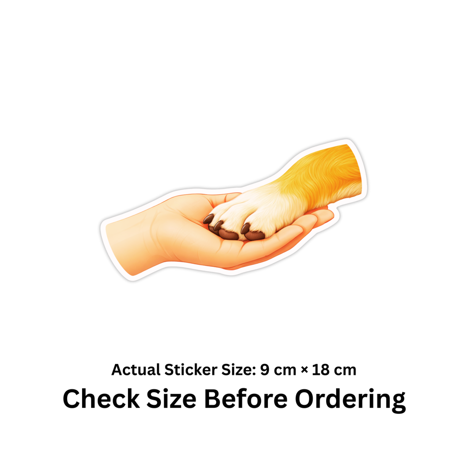 Earth Paw Print Eco Sticker 18Cm Matte Vinyl Stixy Copy high-quality product image angle 4