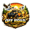 Off Road Adventure Jeep Sticker 19cm Waterproof Matte Vinyl – STIXY high-quality product image angle 4