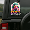 Never Stop Exploring Sticker Yellow Jeep Adventure Edition Copy premium product image view 5