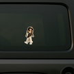 Cute Angry Girl Cartoon Anime Sticker Waterproof Matte Copy high-quality product image angle 3