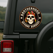Brotherhood Beyond Borders Sticker Biker Skull Decal Copy premium sticker product image 4
