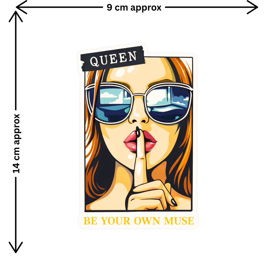 Consciously Chronic Cute Girl Sticker 9Cm Waterproof Matte Vinyl Stixy Copy high-quality product image angle 2