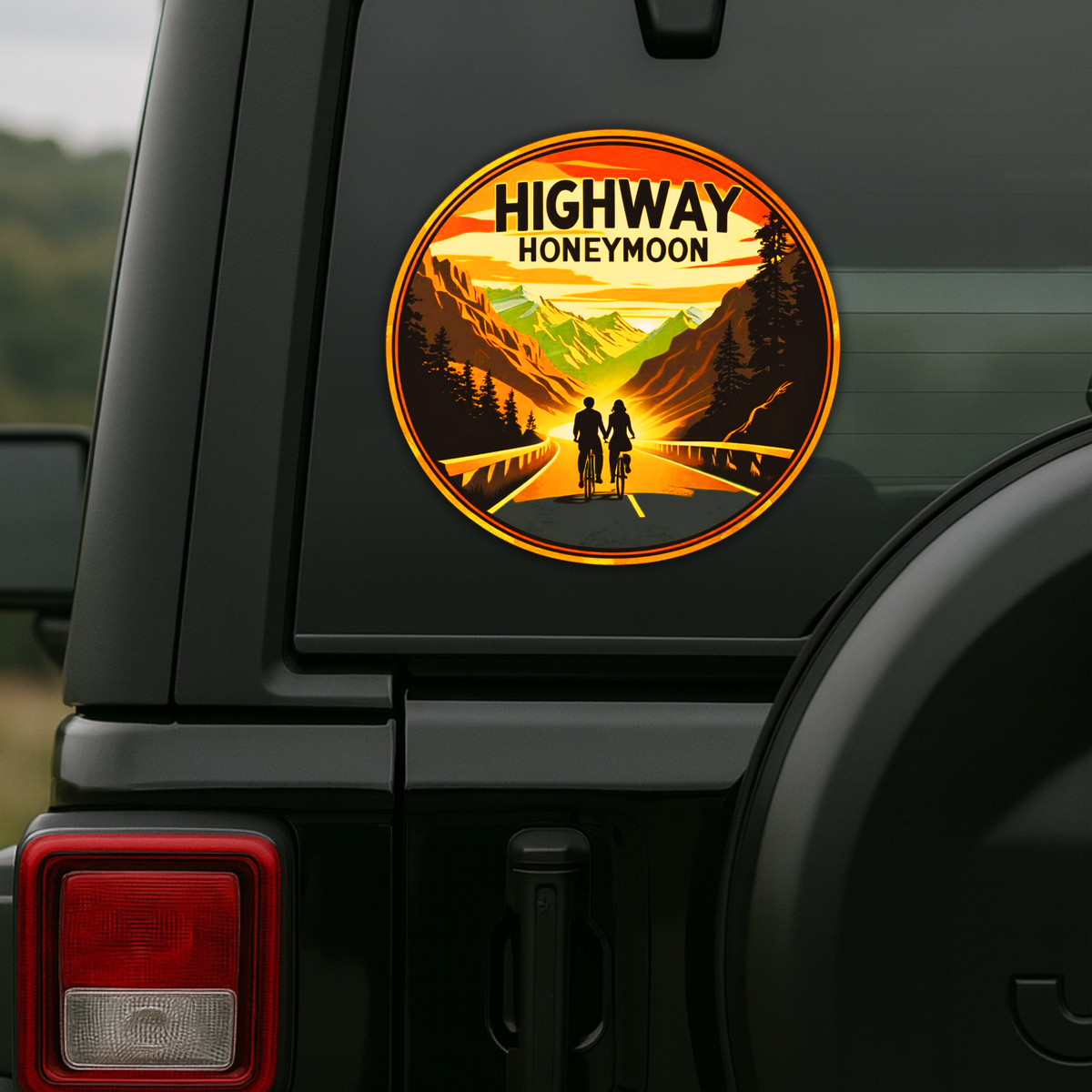 Mountain Cycling Adventure Sticker Explore Life Series Copy premium product image view 5