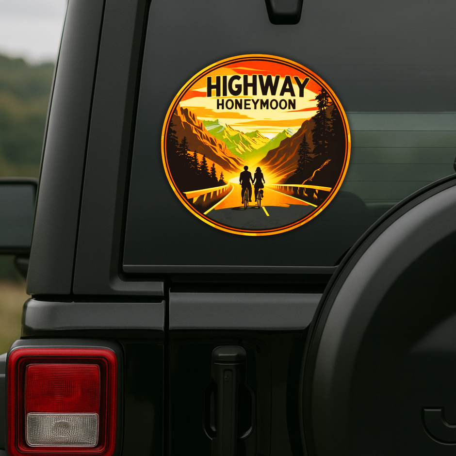 Mountain Cycling Adventure Sticker Explore Life Series Copy premium product image view 5