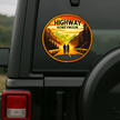 Mountain Cycling Adventure Sticker Explore Life Series Copy premium product image view 5