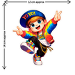 Mast Malang Punjabi Vibe Sticker 14Cm Waterproof Matte Vinyl Stixy Copy high-quality product image angle 2