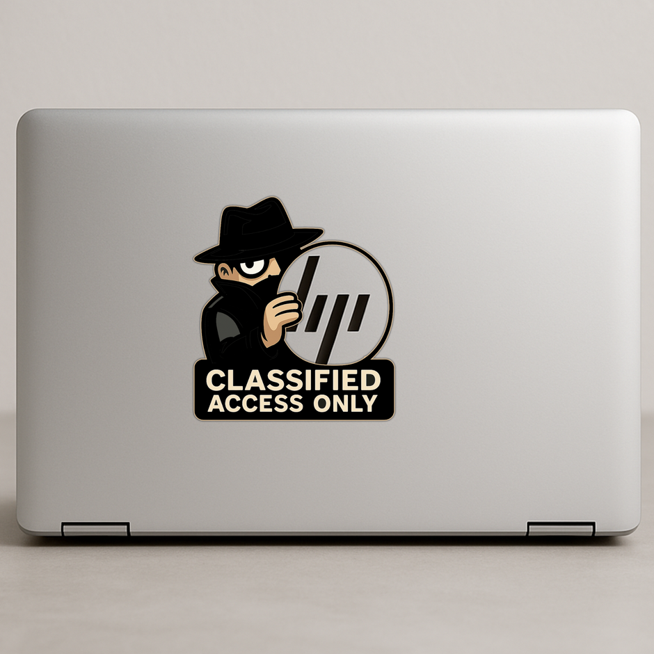 Classified Access Only Spy Sticker Secret Agent Design Water Resistant Vinyl premium vinyl sticker product image 4