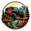Mountain Edge Off Road SUV Sticker 19cm Waterproof Matte Vinyl – STIXY high-quality product image angle 1