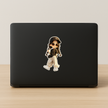 Cute Angry Girl Cartoon Anime Sticker Waterproof Matte Copy high-quality product image angle 4
