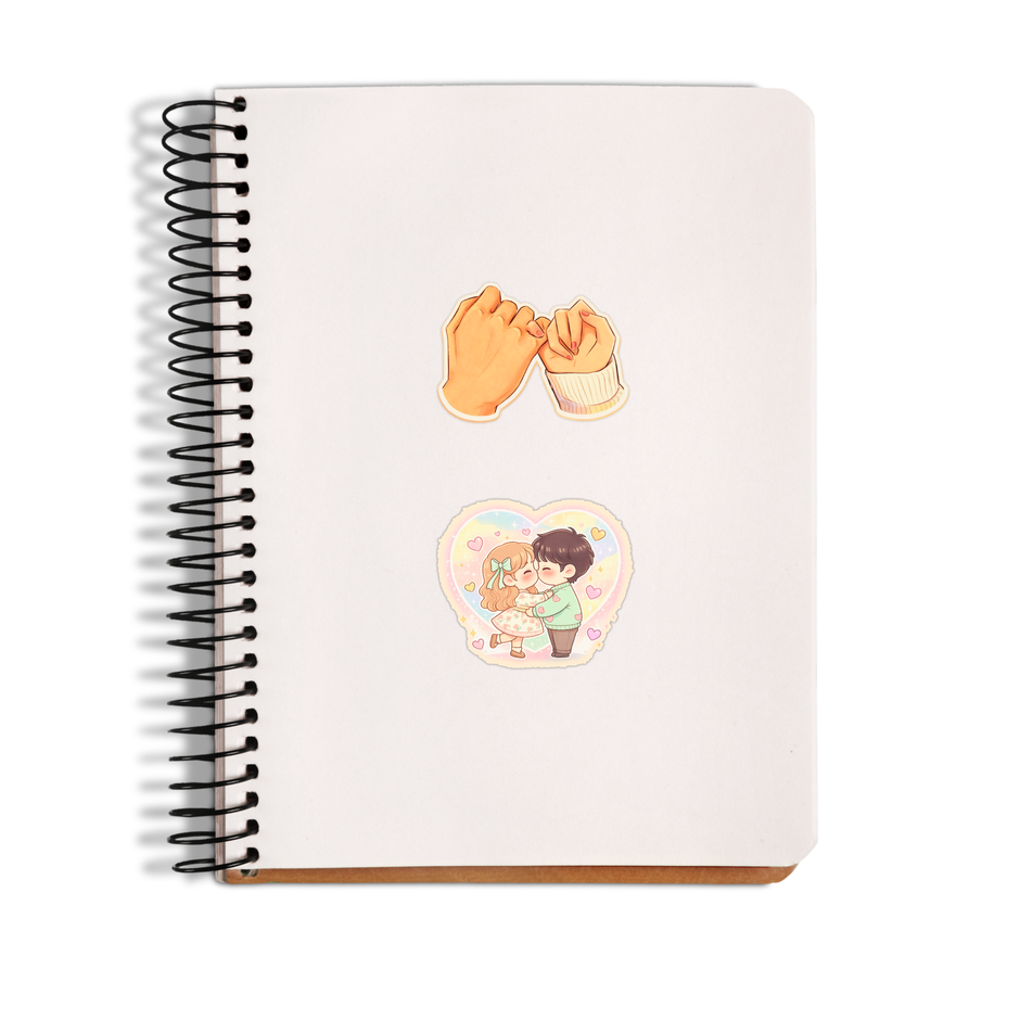 Cute Bunny Push Pull Door Sticker Set Waterproof Matte Vinyl 15 Cm Copy premium product image view 3