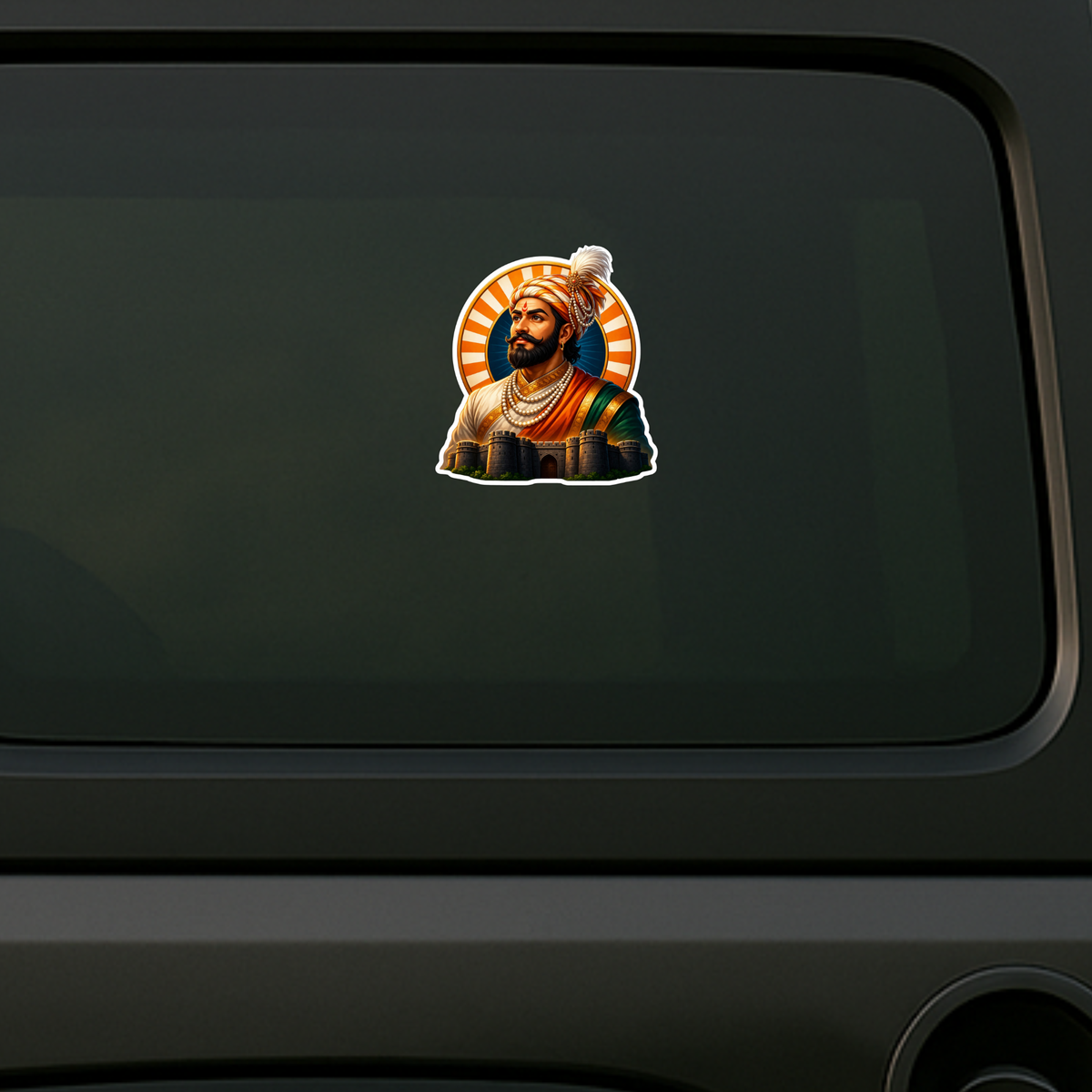 Chhatrapati Shivaji Maharaj Art Sticker 15Cm Matte Vinyl Stixy Copy high-quality product image angle 5