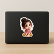 Cute Coffee Girl Aesthetic Sticker 15Cm Matte Vinyl Copy high-quality product image angle 5