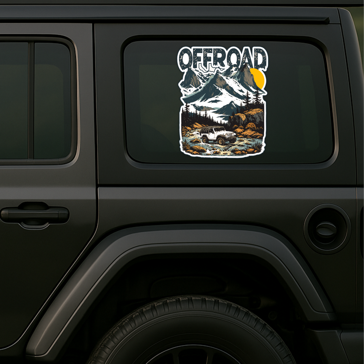 Wild Roots Jeep Sticker Offroad Adventure Decal Copy premium sticker product image 6