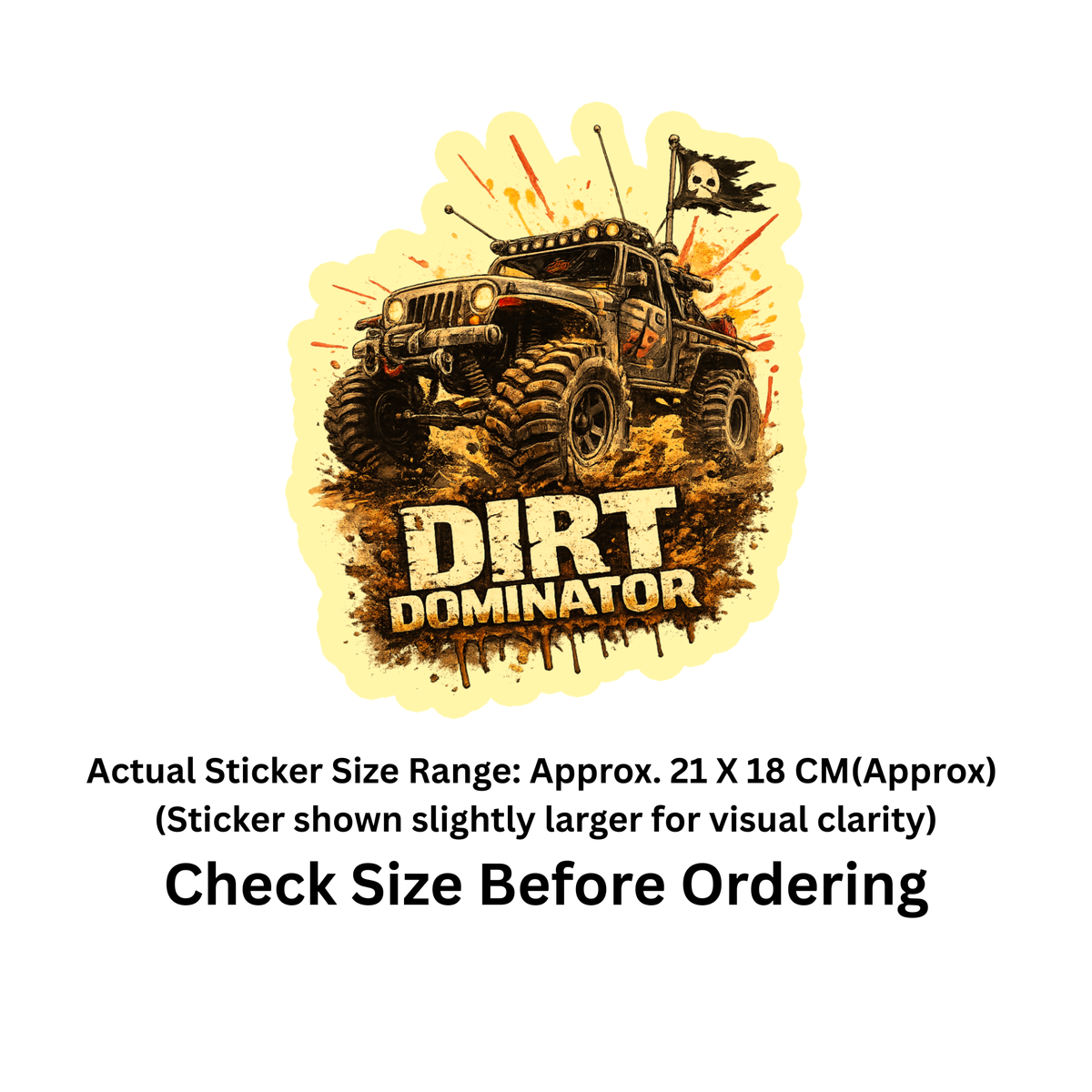 Hill Bruiser Off Road Suv Sticker 17Cm Waterproof Matte Vinyl Stixy Copy high-quality product image angle 1