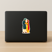 Cute Boho Girl Sticker 10Cm Waterproof Matte Vinyl Stixy Copy high-quality product image angle 2