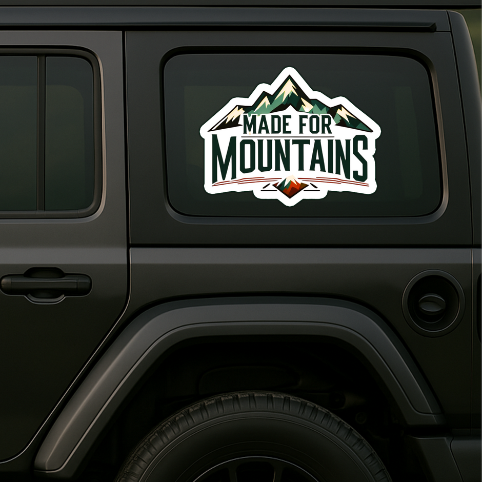 Conquered Ladakh Sticker Mountain Rider Badge Decal Copy premium sticker product image 6
