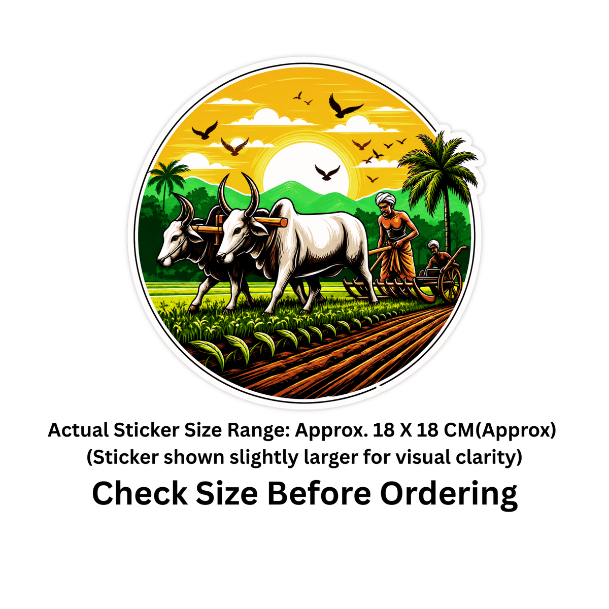 Tropical Sunset Beach Suv Sticker 20Cm Waterproof Matte Vinyl Stixy Copy high-quality product image angle 4