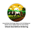 Tropical Sunset Beach Suv Sticker 20Cm Waterproof Matte Vinyl Stixy Copy high-quality product image angle 4
