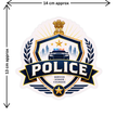 Police Professional Badge Sticker 14Cm Waterproof Matte Vinyl Stixy Copy high-quality product image angle 2