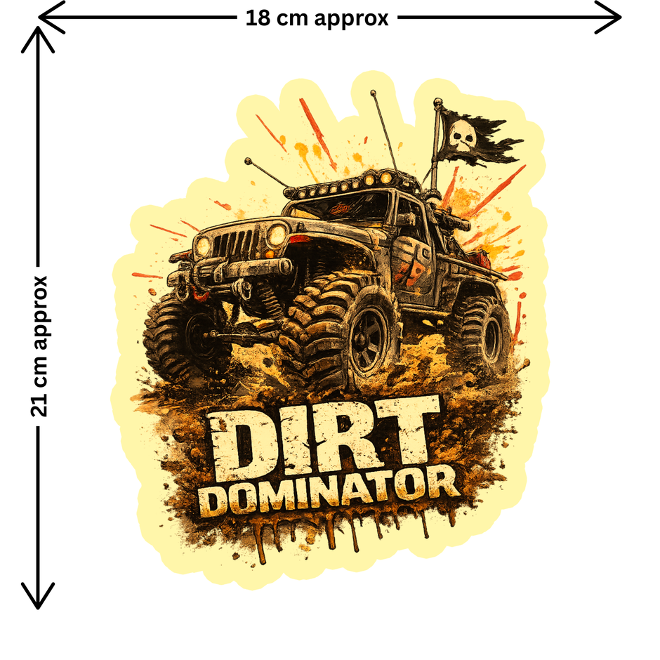 Hill Bruiser Off Road Suv Sticker 17Cm Waterproof Matte Vinyl Stixy Copy high-quality product image angle 2