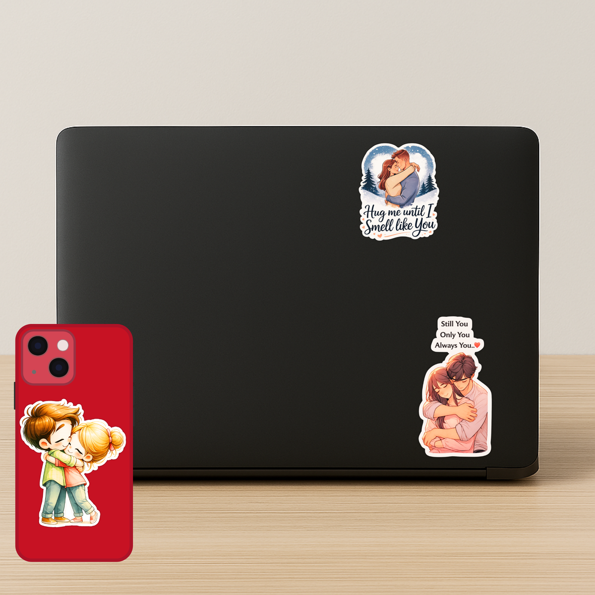 Love Quote Sticker Set Of 6 Waterproof Matte 7 11 Cm Copy high-quality product image angle 3