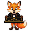 Fox Holding Welcome Mat Sticker 20cm Waterproof Matte Vinyl – STIXY premium vinyl sticker image 458