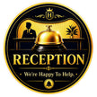 Reception Sign Sticker 18cm Waterproof Matte Vinyl – STIXY premium vinyl sticker image 425