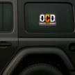 OCD Obsessive Car Disorder Waterproof Vehicle Decal Applied on SUV by STIXY