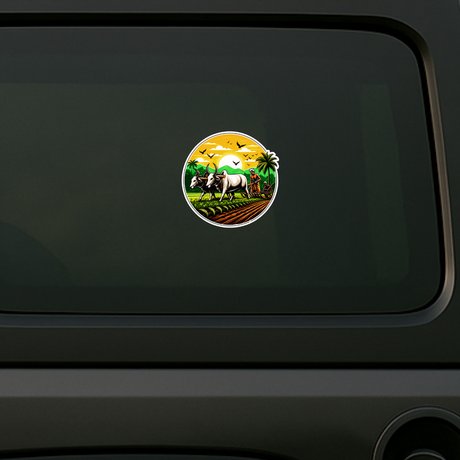Tropical Sunset Beach Suv Sticker 20Cm Waterproof Matte Vinyl Stixy Copy high-quality product image angle 1
