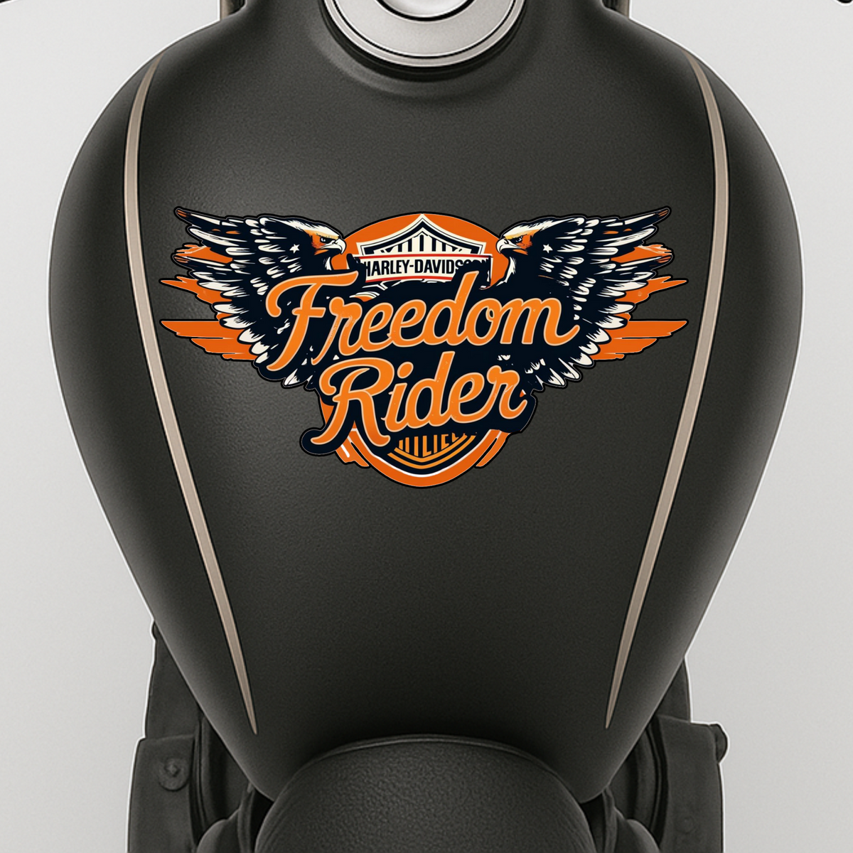 Freedom Rider Eagle Sticker Biker Wings Decal Copy premium sticker product image 6
