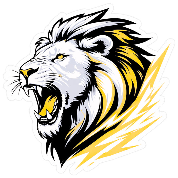 Roaring Lion Head Sticker 18cm Waterproof Matte Vinyl – STIXY premium vinyl sticker image 570