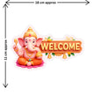 Lord Ganesha Welcome Sticker 17 18 Cm Divine Entrance Decor Waterproof Matte Vinyl Stixy Copy premium vinyl sticker image 339