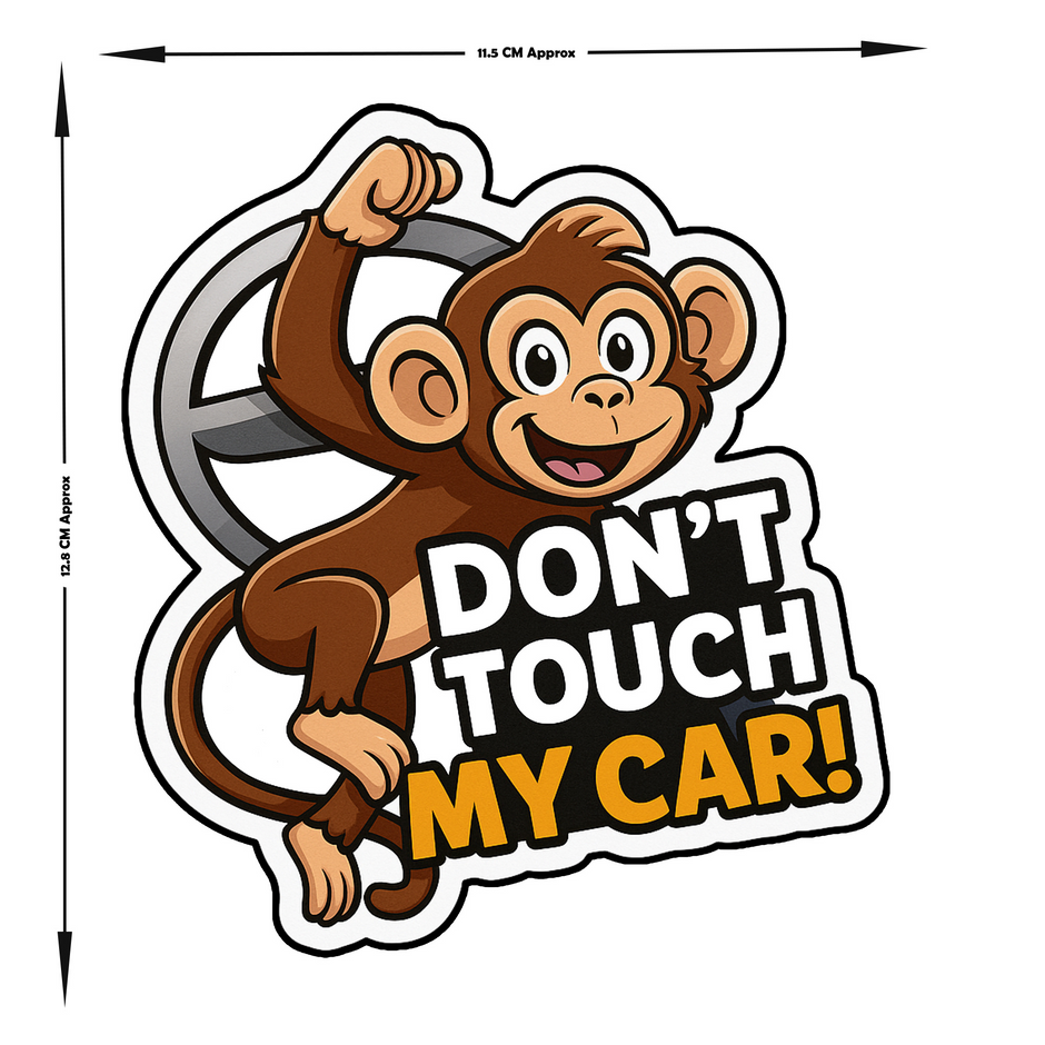 Don T Touch My Car Angry Eyes Sticker Waterproof Funny Car Warning Decal Copy premium sticker product image 4