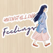 Uninstalling Feelings – Anime Girl Vinyl Sticker premium product image 1