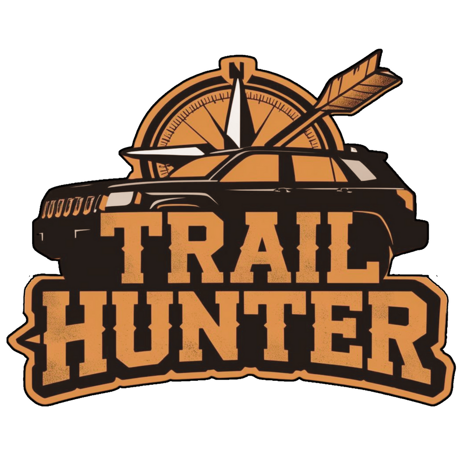 TRAIL HUNTER STICKER – OFFROAD SUV COMPASS ADVENTURE DECAL premium sticker product image 1