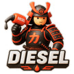 Diesel Samurai Sticker 12 × 13 cm | Cute Fuel Nozzle Warrior Design | Waterproof Matte Vinyl – STIXY premium vinyl sticker image 285