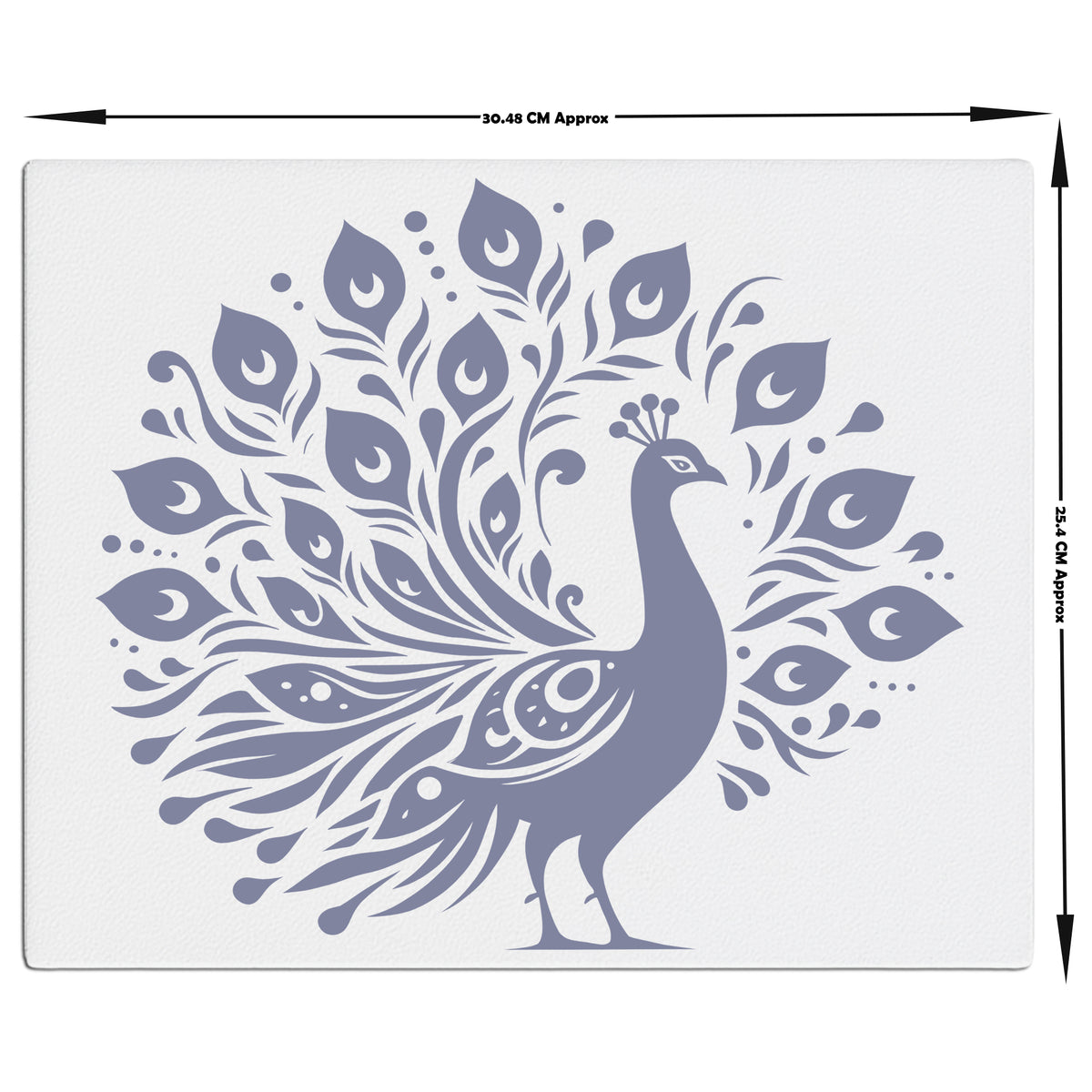 Royal Peacock Wall Frame Reflective Mandala Style Feathers In Premium Art premium sticker image view 5
