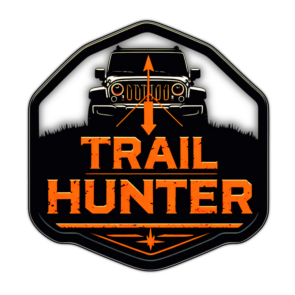 TRAIL HUNTER JEEP STICKER – OFFROAD EXPLORER DECAL premium sticker product image 1
