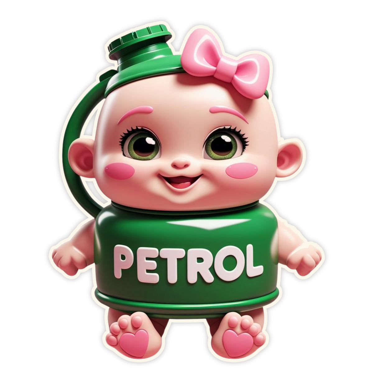 Petrol Baby Funny Sticker Premium Car Bike Fuel Tank Decal Copy 1 premium vinyl sticker product image 2