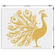 Royal Peacock Wall Frame Graceful Indian Bird Art In Minimal Style premium sticker image view 4