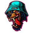 KING DOG STICKER – AGGRESSIVE STREET STYLE EDITION premium product image view 1