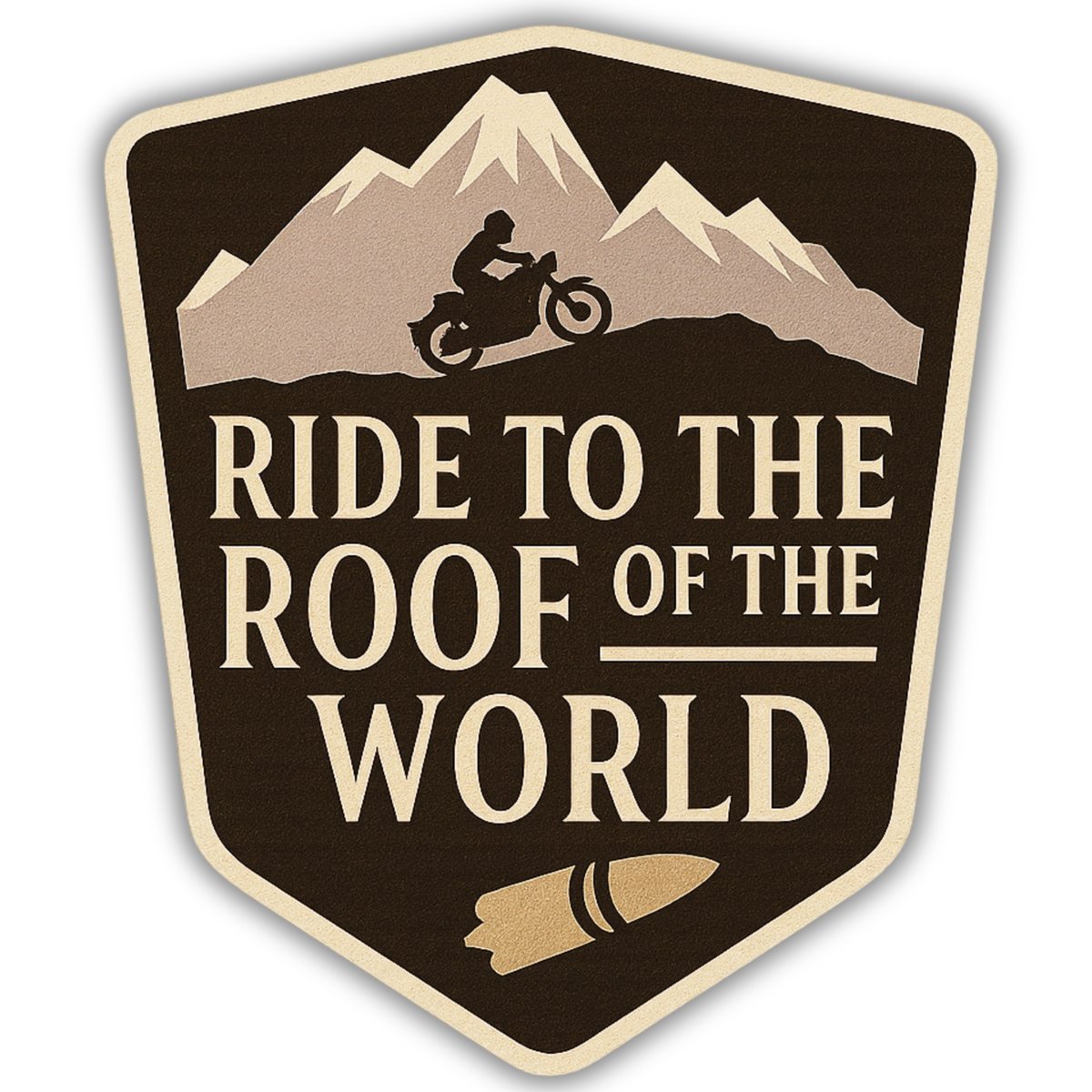 RIDE TO THE ROOF OF THE WORLD STICKER – LADAKH BIKE ADVENTURE DECAL premium sticker product image 1